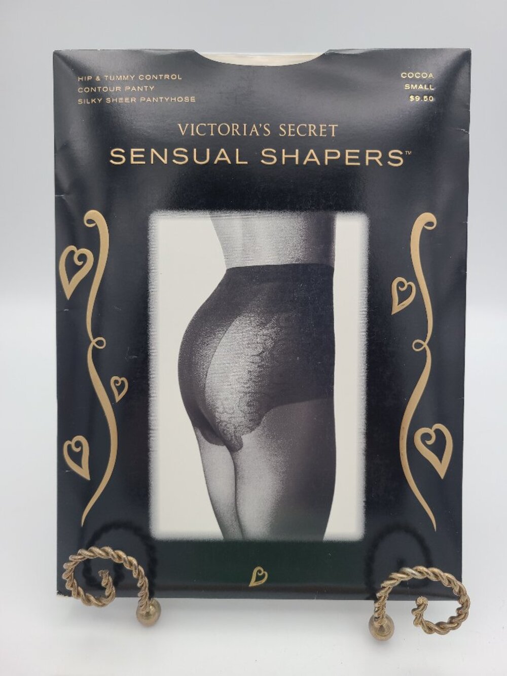 Vintage Victoria's Secret Sensual Shapers Pantyhose Cocoa Small NIP